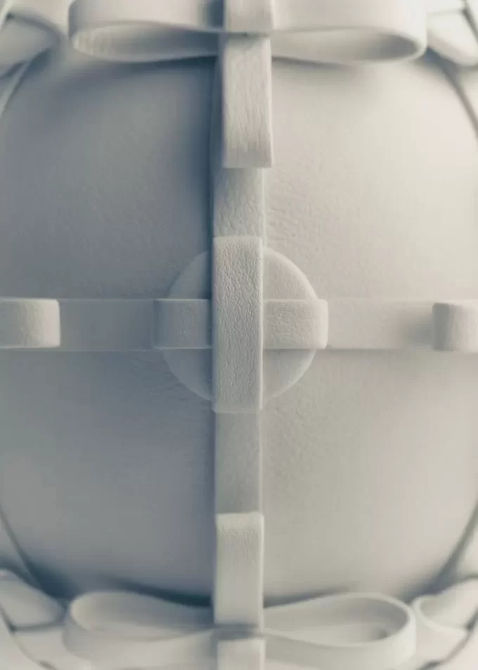 Button Bow Sphere Edition  Porcelain