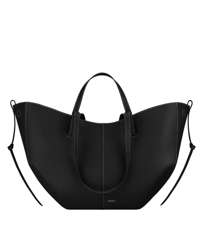 Cyme Edition  Textured Black with Ecru Stitching