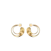 Eroz Hoop Earrings Edition  24 carat gold gilded