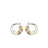 Eroz Hoop Earrings Edition  Duo palladium with 24 carat gold plating
