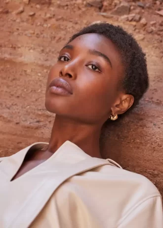 Eroz Stud Earrings Edition  24 carat gold gilded