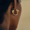 Éole Wavy Hoop Earrings Edition gilded edition