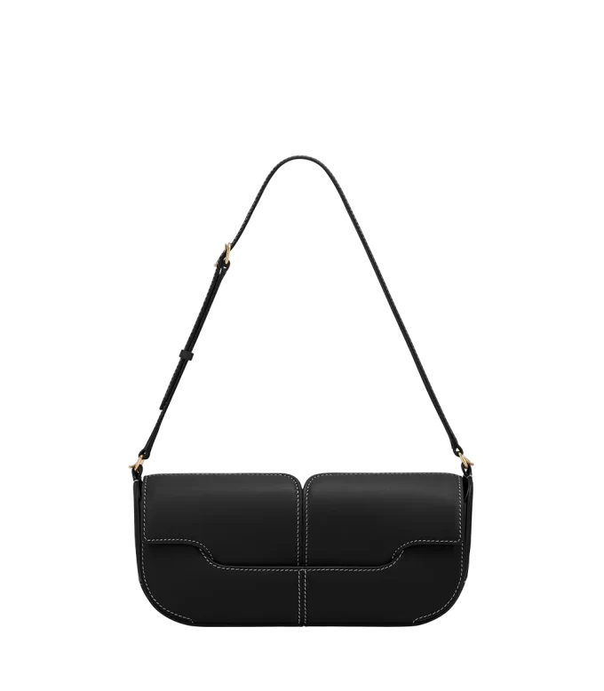 Osmo Edition  Smooth Black with Ecru Stitching