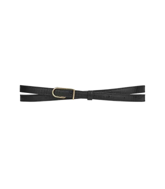 Thin Umi Belt Edition  Black Lizard Print