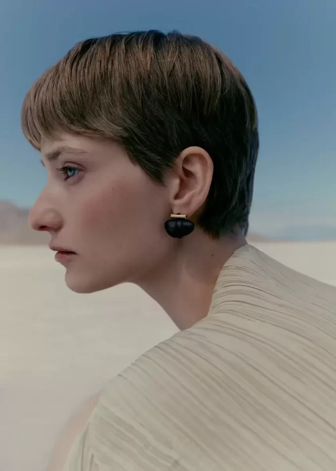 Téré Stud Earrings Edition Black Marble Téré Stud Earrings Edition Black Marble